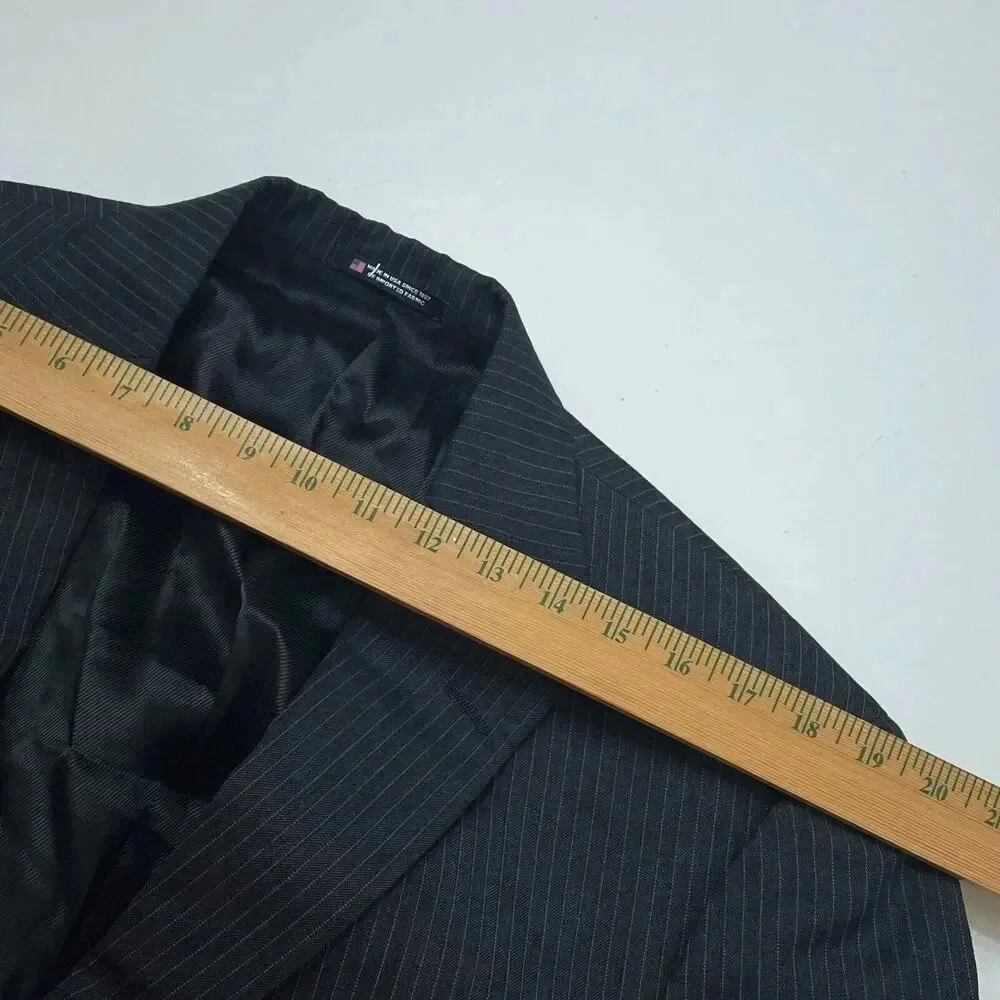 Hart Schaffner Marx 44R Blazer Mens charcoal gray 3882